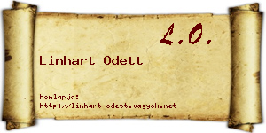 Linhart Odett névjegykártya